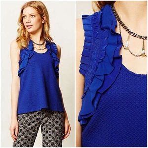 Anthropologie Deletta Clemente Ruffle Top